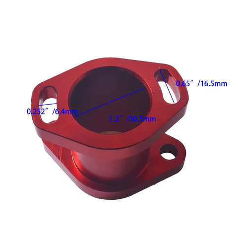Intake Manifold Kit With Inlet Pipe Gasket And Screws For Predator 301cc 420cc 13hp 15hp Engines shown in CNC aluminum
