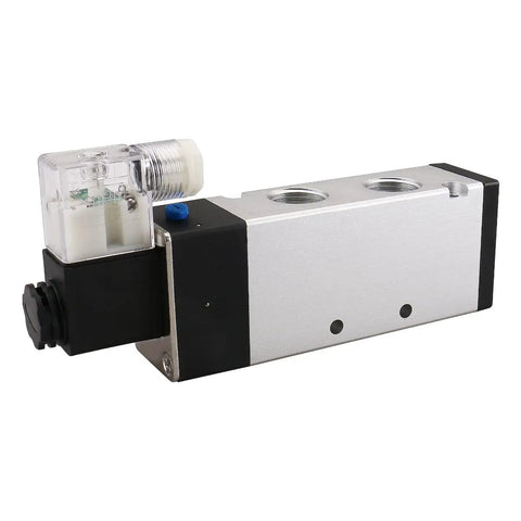 Top Shelf Pneumatic Solenoid Valve 4V410-15 5 Way 2 Position 24 Volt DC PT Half Inch Internally Piloted Single Coil For Straight Shooter Performance And Quick Tune Ups