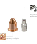 Airforce 250Ci 500I Plasma Torch Tip And Electrode Kit 10 Pcs with Hafnium Copper tip and electrode for HP 25 and HP 50 units