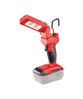 Cordless LED Flexible Head Work Light With 500 Lumens Portable Compact Lamp for workshops and garages, angled view