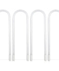 U-Bend LED Tube Light 15W T8 Replaces 32W Fluorescent U-Bend, 2100 Lumens Cool White 4000K, Type A Plug And Play Or Type B Ballast Bypass, G13