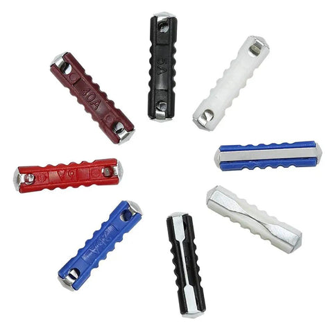 European Torpedo Type Car Fuses For Classic Rides Old School Electrical Protection 5A 8A 16A 25A 40A Pack Of 200 Fuses Displayed