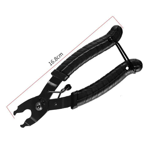 2 In 1 Bicycle Chain Repair Tool Kit with link pliers for quick chain fixes on mountain and road bikes, measures 16.8 cm