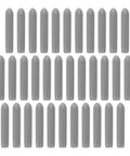 Top Shelf Gray Dishwasher Rack End Caps 50 Pack No Sweat Universal Prong Tip Covers in gray, heavy duty plastic, for appliance maintenance.