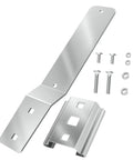 SMV Triangle Sign Mount Bracket in galvanized steel with 4 screws, rugged heavy duty zinc coated construction for road safety compliance