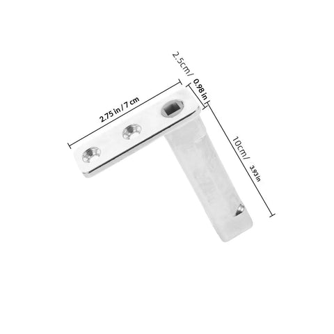Heavy Duty Stainless Steel Refrigerator Door Hinge For Fridge And Freezer Keeps Doors Shut To Lock In Freshness, Durable Metal Replacement With Smooth Operation, Easy Install, Reliable Fix M5, 10cm hinge with 7cm plate