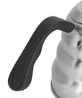 Gooseneck Coffee Kettle 304 Stainless Steel, 1200ml capacity, close-up of handle and spout