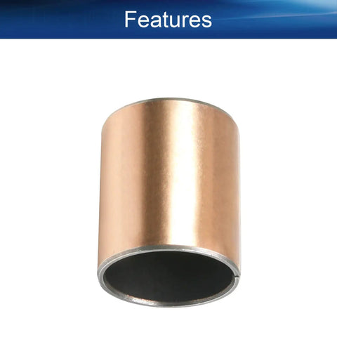Heavy Duty Sleeve Bearing Built Tough With Bronze Sintered Core 30mm Bore showing bronze material and cylindrical shape.