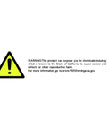 E7014 Stick Electrode Welding Rod 1/8 Inch By 14 Inch 5 Lb Pack product warning label for chemical exposure risks.