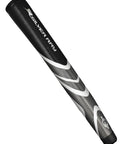 Close-up of Silver Ray SR500 Putter 35 Inch mid-size grip, textured design, enhances balanced feel for smooth putts.