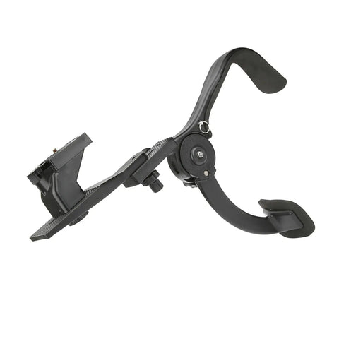 Lightweight Camera Shoulder Rig With Adjustable Shoulder Pads And Mount Plate For Pro Video Stabilization, side view