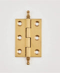 Brushed Brass Decorative Cabinet Door Butt Hinges Gold Finish for Cupboard 2 Inch 2.5 Inch 3 Inch, Premium Hardware