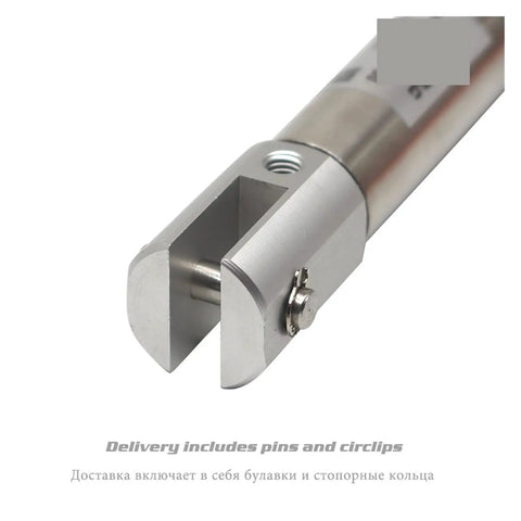 Pneumatic Cylinder Double Clevis With Pins Mini Air Cylinder Single Rod 10mm And 16mm Bore 5 To 200mm Stroke CJ2D Series Compact Industrial Cylinder Built Tough For Easy Automation And Smooth Linear Motion close-up clevis end with pin