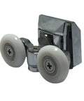 Slick Premium Smooth Zinc Alloy Shower Door Rollers Replacement Kit, showing 23mm twin ABS top runner for glass doors.