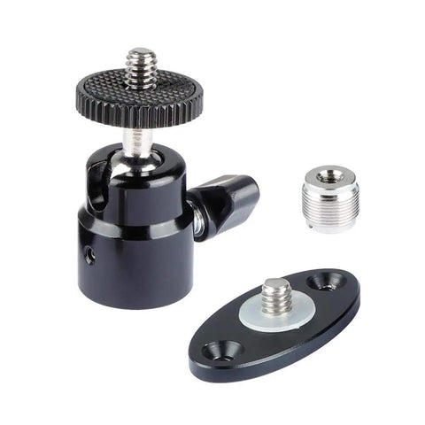 Five Eighth Inch To Twenty Seven Thread Mini Ball Head For Microphone Mount With 360 Degree Rotation And 90 Degree Tilt CNC parts