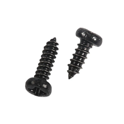 Handy 1000 Piece Assortment Kit Featuring M1 M1.4 M1.7 M2 Phillips Micro Screws With Round Heads And Self Tapping Threads, detailed view of black micro screws.