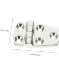 Heavy Duty 316 Stainless Steel Mirror Polished Butt Hinges For RV Yacht Boat Doors And Cabinets, Corrosion Resistant Marine Hardware