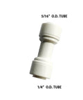 Food Grade Push In Tube Fittings Quick Connect Straight Equal Five Sixteenth Inch Outer Diameter For Reverse Osmosis Water Filtration System No Tools Needed Durable POM Material DIY Friendly Install Pack Of Ten