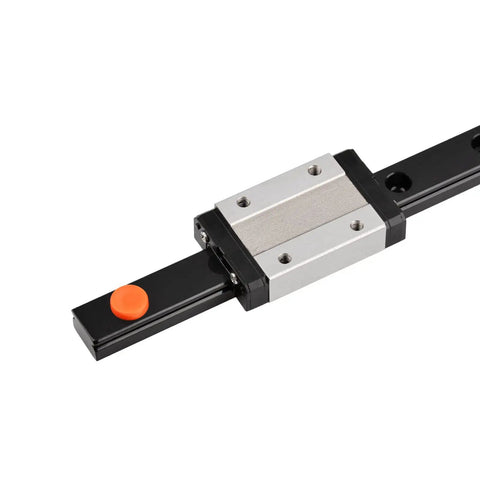 200mm Linear Rail With MGN12H Carriage Block For DIY 3D Printers And Machines, Heavy Duty Bearing Steel Guide, Blackened Finish For Rust Proofing