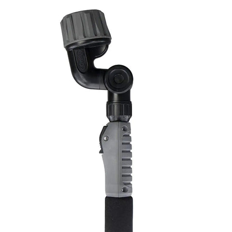 Close-up of the locking pivot head on 2-Pack Telescoping Watering Tool With Five-Position Pole Extending From 3.5 To 6 Feet