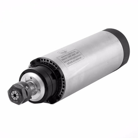 Robust Industrial 2.2Kw Air Cooled Spindle Motor 80Mm for DIY milling machines, features a durable metal body and tool attachment.