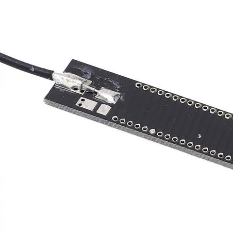 Close-up of 433MHz 3dBi PCB Antenna with RG113 cable for drone data transmission security alarm and power monitoring systems