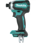 Side view of 18V LXT Brushless Cordless Impact Driver Tool Only With Variable Speed 0 To 3400 RPM And 0 To 3600 IPM High Torque