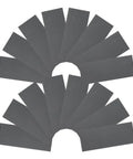 Premium 21 Piece Grit Wet Dry Sanding Paper Sheets arranged in a fan shape, suitable for metal, wood, and auto bodywork projects.