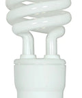Two Pack 18 Watt 2700K GU24 Base Mini Spiral CFL Light Bulbs 75 Watt Equivalent Energy Saving Instant On Enclosed Fixture Rated 10000 Hour Life White Finish For Home And Office