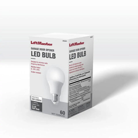 Universal Garage Door Opener LED Light Bulb 60 Watt Equivalent 800 Lumens Daylight White 5000K No Fuss RF Interference Free