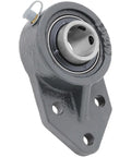 Two Pack Three Bolt Flange Mount Ball Bearing Unit With UC205 16 Insert Bearing Cast Iron Housing FB205 1 In Bore