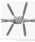 Top Shelf Gray Dishwasher Rack End Caps 50 Pack protecting dishwasher prong with heavy duty plastic covers for smooth installation