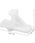 No Mess Freezer Shelf Clips 10 Pack For Fridge Organization Heavy Duty Plastic White Shelf Supports dimensions