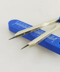 Premium Stainless Steel ECG Calipers For Precise Wave Measuring And Accurate EKG Readouts Durable Anti Rust Arms With Smooth Adjustable Hinge Easy To Open And Close Fits Various Waveform Intervals Pro Grade Build Ideal Instrument For Clinicians. blue stainless steel ECG calipers with ruler scale