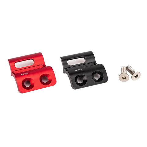 Front Derailleur Hanger For Road Bikes Aluminum Alloy Dropout Hook Direct Mount Easy Install Durable Frame Accessory, red and black