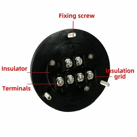 Handy 60mm CNC Manual Pulse Generator Wheel With 5V 6Pin Encoder For Precision Motor Control And Fast Machine Jogging Adjustments Anytime. Back terminals