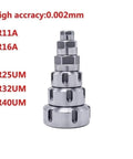 Heavy Duty Collet Clamping Nut Compatible With ER11 Through ER32 Lathe Chucks Featuring M22x1.5 Thread And Rock Solid Steel Build For Reliable Axial Grabbing And Everyday Machine Shop Grind - Various sizes shown.
