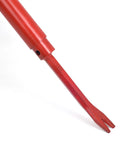 Pallet Buster Deck Wrecker Tool Heavy Duty Pry Bar For Pallets Flooring Wood Dismantling Manual Demolition Crowbar With Extra Long Handle For Maximum Leverage So You Pry Deck Boards Like A Boss, red steel dual-prong head