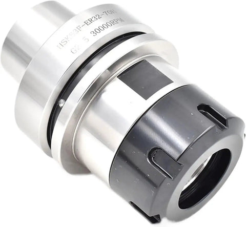 No Drama HSK63F Collet Chuck For CNC Woodworking Machines, precision steel grip with an ER32 interface for stable clamping.