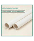 10 Pack Rigid M20 Electrical Conduit Tubes Surface Mount Cable Protection Garage Workshop Diy Fix Ups 32Mm Heavy Duty Protective Sleeves close-up view of smooth white conduit tubes with excellent insulation.