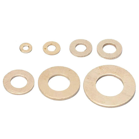 Pro-Grade Brass Flat Washer Set 360-Piece Assortment For Mechanical Maintenance M2 To M10 Sizes Reduces Friction Prevents Leakage Disperses Pressure Precounted In Separate Packages For Easy Quick Picks, brass flat washers