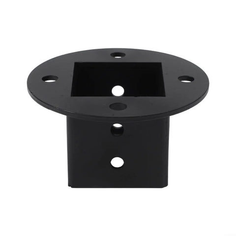 Heavy Duty 2x2 Inch Metal Post Anchor Base Kit With Floor Flange For Fence Poles Deck Railing Pergola Or Mailbox Black Finish Includes Screws And Expansion Pipes 2 Pack