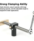 Rock Solid Adjustable Woodworking Workbench Vise And Zero Play Clamping Fixture For 20mm Bench Holes with brass insert and stainless screw