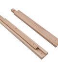 Premium Wooden Drawer Slides Glide Straight Up Like Butter With Sturdy Kiln Dried Hardwood Center Guide Track, 400 mm long.