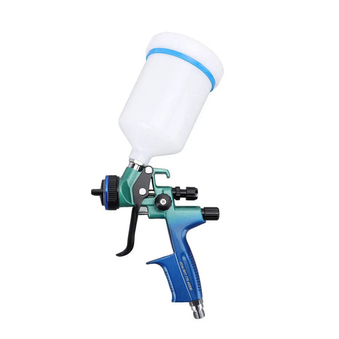 Pro Grade Hvlp Gravity Feed Paint Sprayer with Slick Adjustable Controls, 600ml cup and stainless nozzle for smooth coatings.