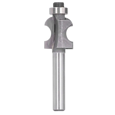 Solid Stile Router Bits With 6mm Cut And 1 4 Shank Woodworking Cutter Tool for precise cabinet trimming and shaping.