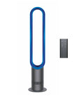Bladeless Tower Fan With Air Multiplier Technology Delivers Smooth, Amplified Airflow, 70 Degree Oscillation, Ten Speed Settings, Curved Magnetic Remote, Modern Iron Blue Finish For Hot Days And Quiet Sleep