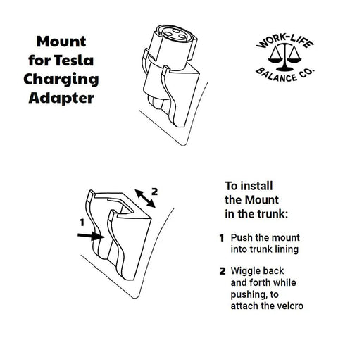 Dope J1772 Charging Adapter Holder For Tesla Model Y Juniper And Model 3 Highland Plus S And X Secure Trunk Mounted Griptape installation guide.