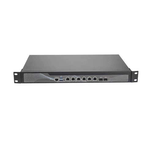Built Tough 10GbE Firewall Network Appliance Workhorse With Intel Core I3 4100M 8GB RAM 512GB SSD Pfsense Opnsense Ready front view of rackmount router.