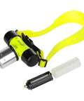 Beastly Bright 1800 Lumen Diving Headlamp For Underwater Night Dives Waterproof To 80 Feet Aluminum Alloy Head with strap